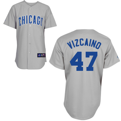 Arodys Vizcaino #47 Youth Baseball Jersey-Chicago Cubs Authentic Road Gray MLB Jersey